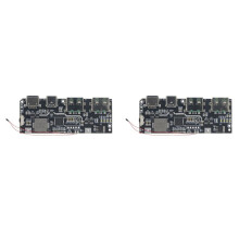 2X QC4.0 QC3.0 LED Dual USB 5V 4.5A 22.5W Micro/Type-C USB Mobile Power Bank 18650 Charging Module,B