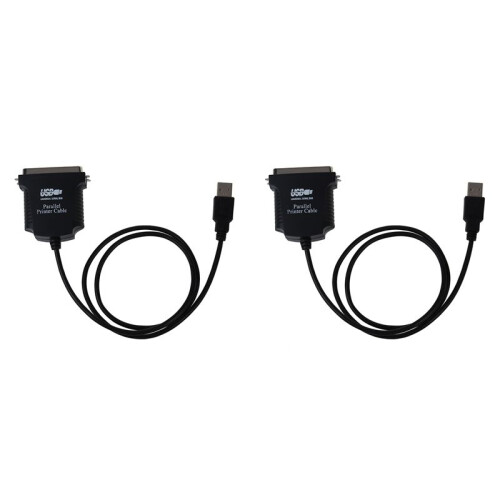 2X New Parallel Port DB36 LPT Printer USB Express Card Converter Adapter Black