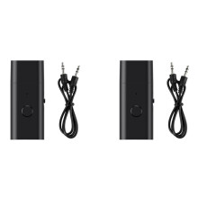 2X 5.3 Transmitter Receiver, 3.5mm Aux Wireless USB Adapter, Built in Mic, Music Streaming, Handsfree Calls