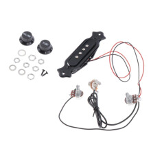 Prewired 4 String Cigar Box Guitar Pickup with Magnetic System, Volume and Tone Controls