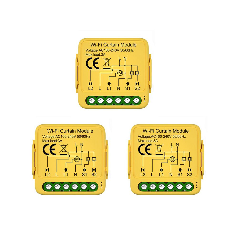 3X Tuya Wifi Curtain Module Connected Roller Shutters Blind Motor Life App Works With Alexa 6031501850942