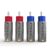 VR105S RCA Aus Reinem Kupfer, Versilbert, RCA Aus Reinem Kupfer, Nicht Magnetisch, RCA Aus Versilbertem RCA, 8 mm Starker Stecker Aus Reinem Kupfer