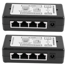 2X 4 Adattatore Poe Adattatore Poe Adattatore Ethernet Pin di Alimentazione 4,5 (+) / 7,8 (-) Ingresso Dc12V-Dc48V per Telecamera Ip