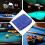 Blauer Billiardtisch Schutzstoff Abdeckung Leicht Und Robust 8