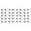 40X T10 194 168 Lamp Bulb 8 LED White for Car 1