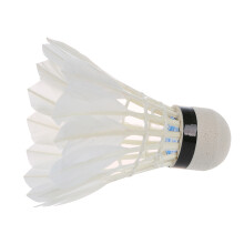 12 White Feather Shuttlecocks Birdies Badminton Training