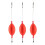 3Pack Fishing Bobbers Popping Cork Float para Redfish Truta Salpicada de Ovelha Solha de áGua Doce e Salgada 2