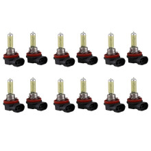 12 Pcs 12v 55w H11 3000k Super Yellow Car Foglight Light Bulb Lamp