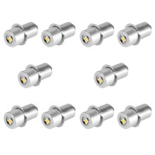 10X 1W P13.5S LED-Ficklampa, 100-110LM 2700-7000K ErsäTtningslampa Ficklampa NöDljus (3V)