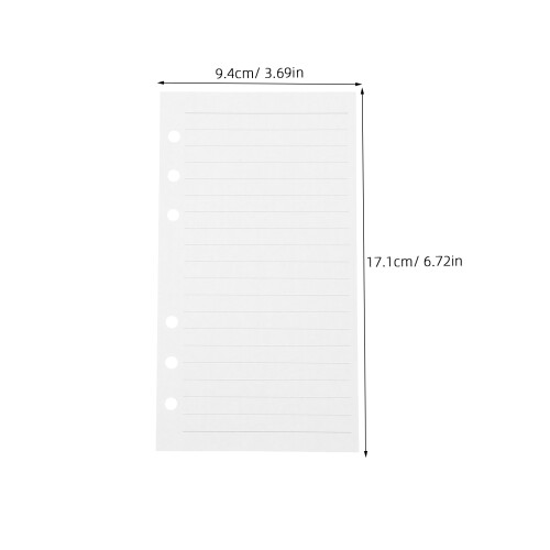 45Feuilles Ligné A6 6-Trous Recharges Pour -Notes 1