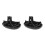 2pcs Silicone Drain Ice Cup Drying Rack Bottle Glass Drain Rack Shelf Black 2