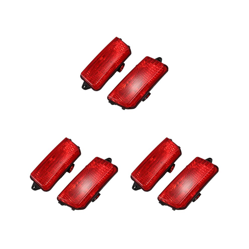 6Pcs Rear Tail Lamp Bumper Fog Lights Driving Lamps 55156102Aa 55156103Aa For Grand Cherokee 2005-2009 4714129951322