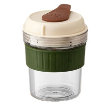 500ml Ice Maker Cup with Pressing Type Ice Tray,Silicone Cold Brew Coffee Maker for Outdoor Use, Portable Iced Drink Cup