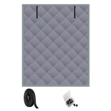 3 Layer Winter Insulated Window Cover-63x47 Inch Oxford Thermal Insulated Window Blanket with Fastener-Window Insulation