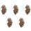 5Pcs Unisex  Feather Ear Cuff Non Piercing Gold Clip  Earrings 1