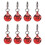 8X Bells Jingle Bell Pendant for Dog Cat Collar Canvas Backpack 1