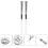 4Stk Weißer Draht Drum Stick Brush Mit Holzgriff Für Percussion 10