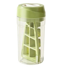 Food Grade Ice Block Tray with 8 Compartments, Portable Ice Molds for Kitchen & Refrigerator Accessories Green