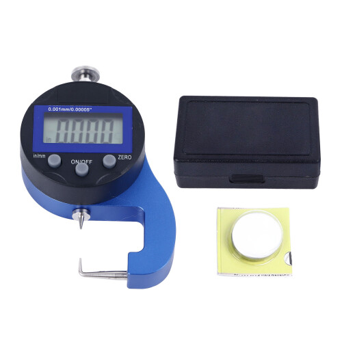 Micro Digital Thickness Meter 0.0005in 0.01mm Heavy Duty Lab & Industry Tool 1