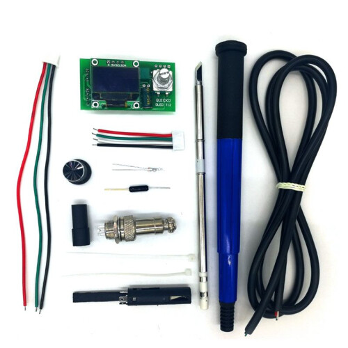 T12 STC OLED Controller Digital Soldering Iron Station DIY KITS com Handle Use para T12 Tips