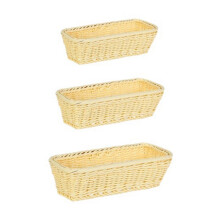 Rattan Woven Basket Cutlery Storage Basket Chopsticks Holder Spoons Fork Storage Box Container Tableware Organizer B