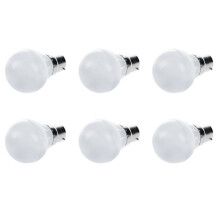 6X B22 Save LED Bulb Light Lamp 220V 3W Cool White New Imitate Ceramic)