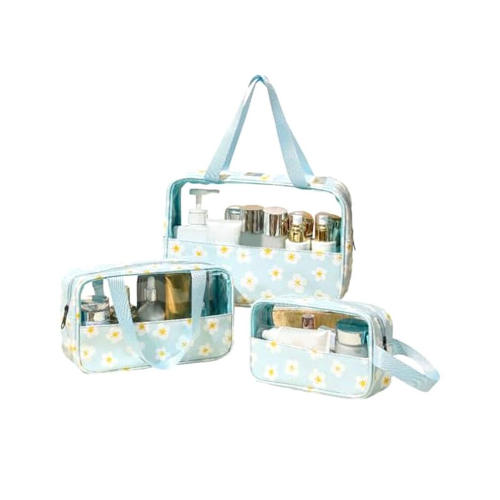 Tauoh Travel Toiletry Bag, Clear Toiletry Bag Set, 3 Pcs Toiletry Bag For Skincare Products, Portable Wash Bag Shower Bag E