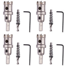 4X Carbide Tip Metal Cutter Stainless Steel HSS Drill Bit Hole Saw Holesaw Size:25mm