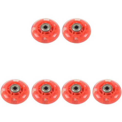 3 Paar 8mm Dia 608ZZ Lager Inline Roller Skating Skate Rad Rot