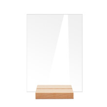 12 Pezzi DIY Cartello da Tavolo In Acrilico Vuoto Cartello Trasparente con Supporto Arco Trasparente Numeri Tavolo Carta Decorazione di Nozze, D