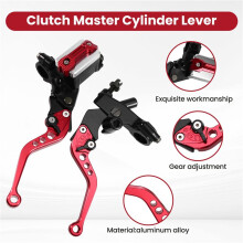 Motorcycle Handlebar Brake Lever 22mm Fade Resistant Brake Master Lever Durable Suit for Scooter Bike Street Bike ATV,D