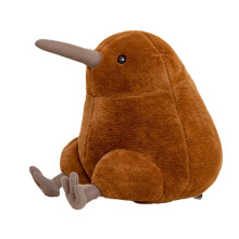 Juguete de Peluche de Pájaro Kiwi Realista Almohada Corporal Rellena de Pájaro Kiwi Gris Regalos de Peluche de Pájaro Kiwi Sentado Realista ,B