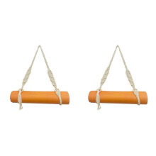 2X Correa de Transporte para Esterilla de Yoga Hecha A Mano, Correa de Hombro Ajustable de Macramé de Ganchillo Bohemio para Esterilla de Yoga,