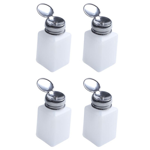 4X 200ML Capacity Liquid Oil Alcohol Dispenser Clear Bottle Container