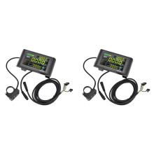 2X SW900 LCD Display Meter Bedienfeld 24 36 48V 52V 60V Elektroroller 6-Poliger Stecker Fahrgeschwindigkeit Zeit Leistungsanzeige