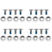 El Juego de Tornillos para Fijaciones de Snowboard Incluye 16 Tornillos de Montaje para Snowboard Y 16 Arandelas para Tornillos de Snowboard.