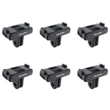 6X TELESIN Accessoires de Caméra D'Action Adaptateur Magnétique à Deux Griffes pour Adaptateur OSMO Action 3