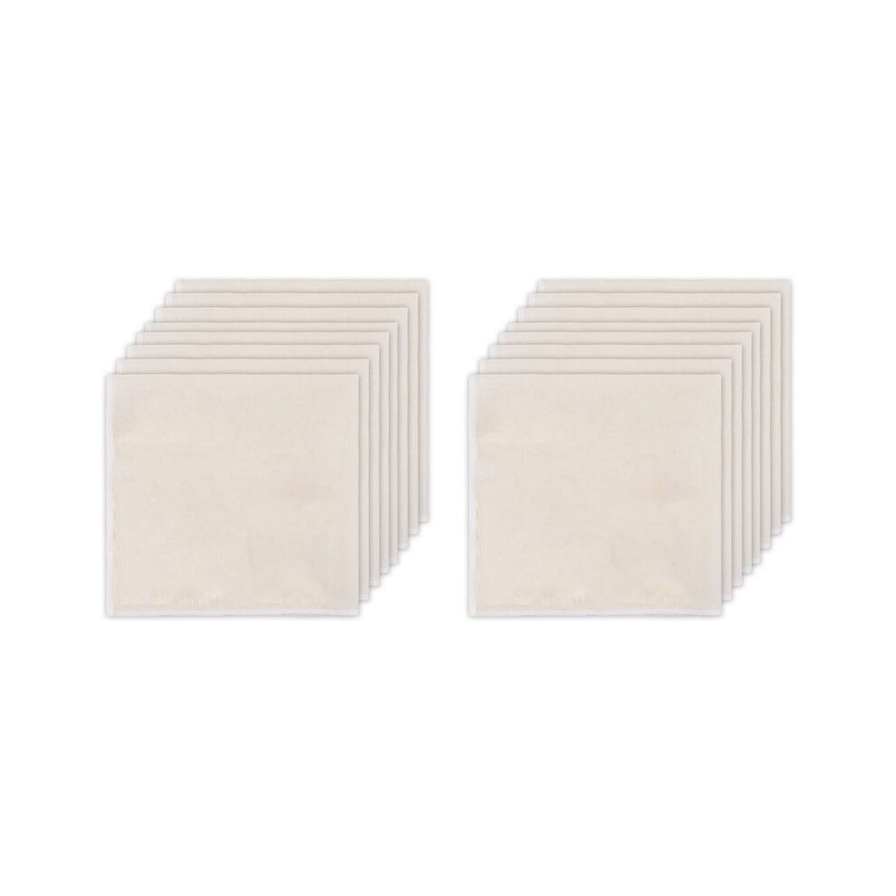 40 PCS Reusable Cheese Cloths for Straining, 20x20 Inch Hemmed Organic Cheesecloth, for Coffee Brewing Cooking, Baking