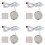 4X 3D Printing Model LED Light LED Spotlight 5V Ultra-Thin Night Light USB Adjustable LED Light for Garage Kit Lamp 1