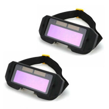 2X Casco de Soldadura de Oscurecimiento AutomáTico Cambio de Luz AutomáTico Duradero Ojos Antideslumbrantes Gafas