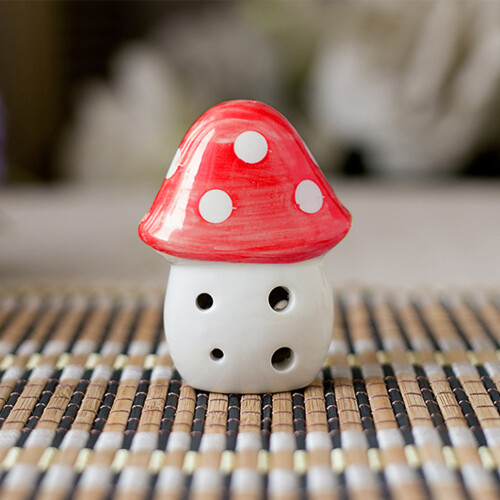 Musical Instruments Ethnic Ceramics Red 1