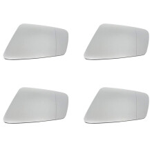 4X Car Door Side Heated Wing Antifog Heated Rearview Mirror Glass for - S/C/E-Class W212 W204 W211(Left)