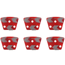6X 30 Grit Metal Bond Scraper Trapezoid Diamond Floor Grinding Pad Disc for Removing Adhesives Spots Joints