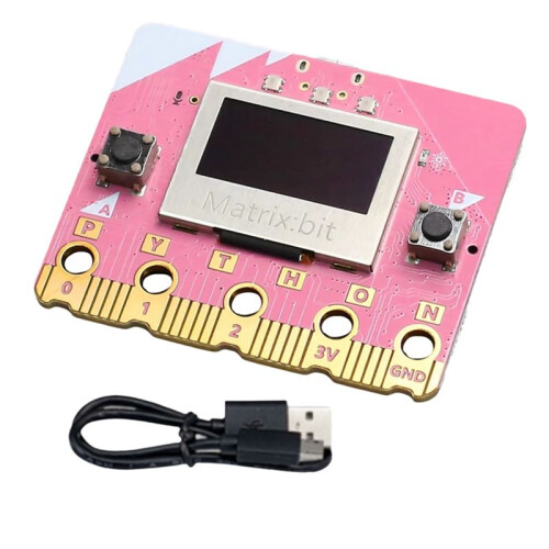 Matrix: Bit 2.4G Radio/WIFI/BLE  Development Board ESP32 0.96 Inch OLED C++/Python/Mind+ Graphical Programming