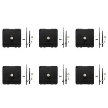 6 Set 31 mm Long Shaft Quartz Clock Movement Mechanism DIY Clock Repair Kit Clock Mechanism Replacement