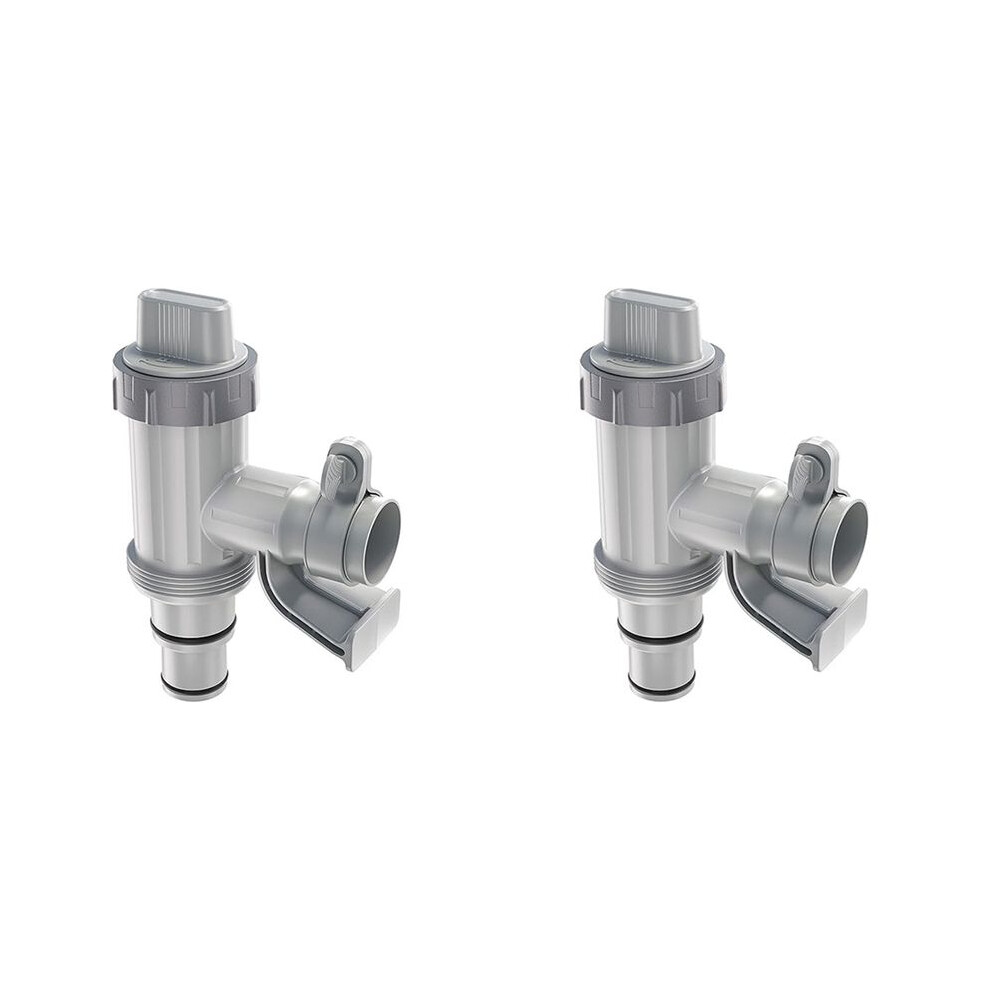 2X Pool Hose Adapter, Pool Hose Holder And Plunger Valve, Pool Replacement Parts For Above Ground Pools,B 6032112122510