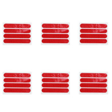 Front Rear Wheel Cover Protective Shell Reflective Sticker for Max G30 Scooter Accessories 24PCS, Red