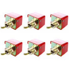 6X AC 220V 15A Aussengewinde SPDT Wasser Paddelstroemungswaechter HFS-25