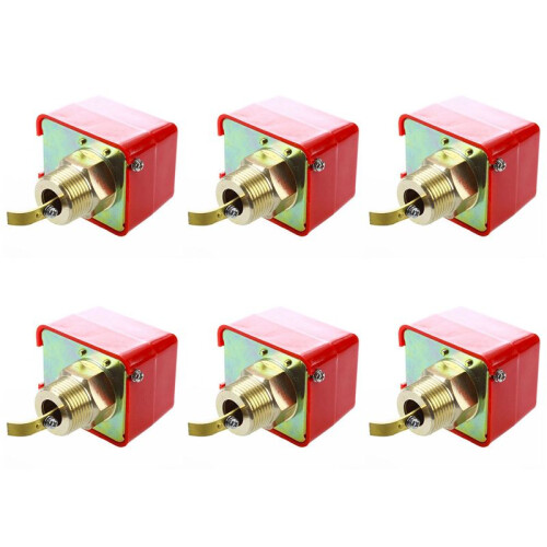 6X AC 220V 15A Male Thread SPDT Water Paddle Flow  HFS-25 1