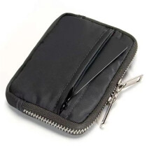 Men'S Wallet with Earbuds Storage - Multi-Functional Credit Card Holder and Coin Purse with Zipper for Travel